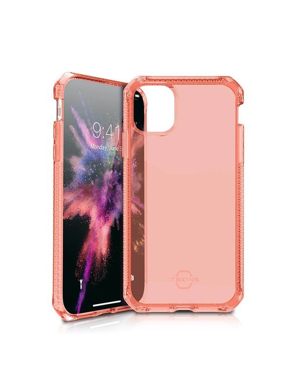 ITSKINS Cover for iPhone 11 6.1 ". Transparent Coral