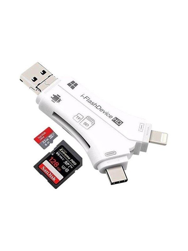 Micro Memory card reader - Lightning/USB 2.0/USB-C/micro USB