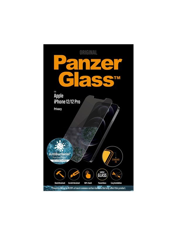 PanzerGlass Apple iPhone 12 / iPhone 12 Pro AntiBacterial & Privacy Screen Protector