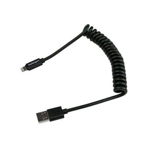 StarTech.com Coiled Apple Lightning to USB Cable for iPhone iPod iPad